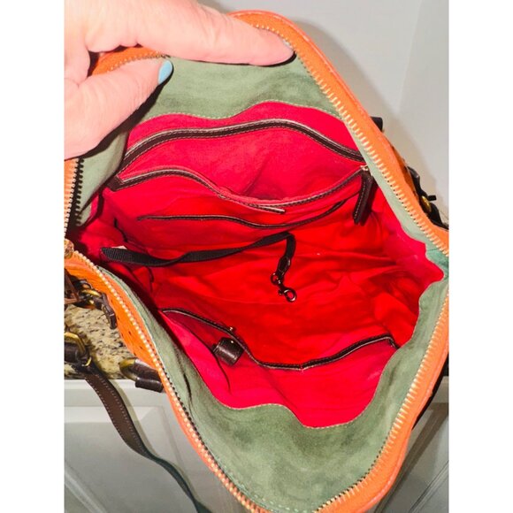 Dooney & Bourke Orange Satchel - Picture 10 of 10